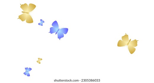 Exotic bright butterflies isolated vector wallpaper. Spring vivid moths. Wild butterflies isolated fantasy background. Gentle wings insects graphic design. Garden beings.
