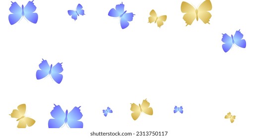 Exotic bright butterflies isolated vector background. Spring cute insects. Detailed butterflies isolated baby illustration. Tender wings moths graphic design. Tropical creatures.