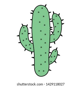 exotic cactus plant natural icon