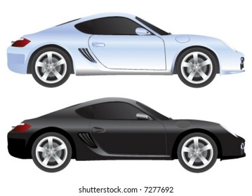 exotic car vector (illustration in detail)