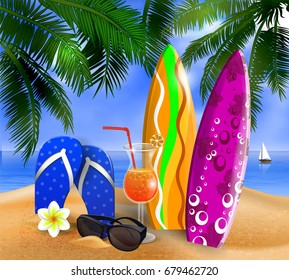 Exotic coconut cocktail