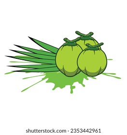 Gráficos vectoriales de Coconut Day Exótico