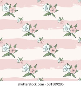 Exotic colorful flowers set