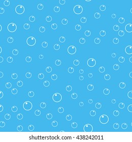 Exotic colorful seamless pattern with bubbles 