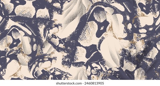 Exotic fabric fashion background. Seamless animal camouflage pattern prints. Vector illustration