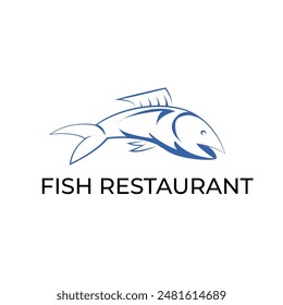 exotic fish simple vector illustration 