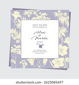 Exotic Floral Invitation Templates – Minimal Line Art Cards. A stylish collection of vector invitation templates featuring hand-drawn exotic flowers in elegant line art style. Ideal for weddings.