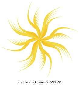 exotic flower abstract illustration