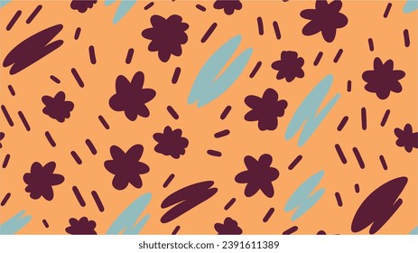 Exotic flowers in allover composition. Ideal for web, card, poster, fabric or textile. Vector seamless pattern of hibiscus flowers. Flower illustration.