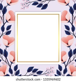 exotic flowers plants with square label