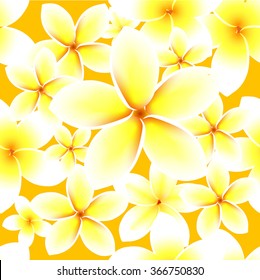 exotic flowers. seamless background. Vector