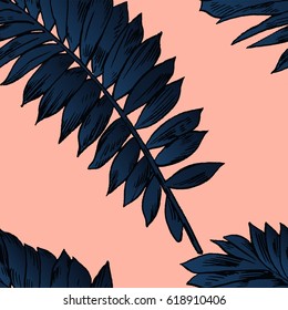 Exotic flowers set. Botanical vector vintage illustration.
