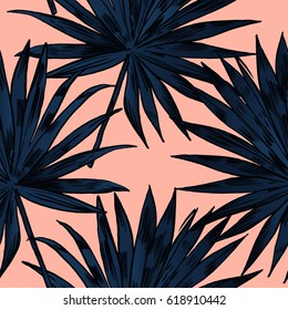 Exotic flowers set. Botanical vector vintage illustration.
