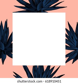 Exotic flowers set. Botanical vector vintage illustration.