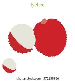 Exotic fruit. Vitamin for health. Lychee. 