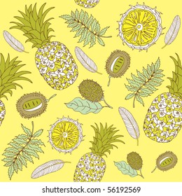 exotic fruits pattern