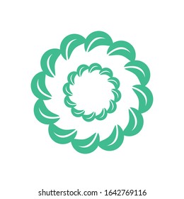 Diseño exótico de vectores de hojas verdes. Diseño de Leaf Verde Mandala