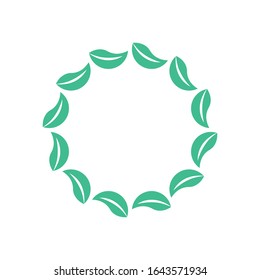 Diseño de vectores exóticos de hojas verdes, Mandala Green Leaf.