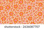 Exotic hand drawn flowers pattern, seamless patterns with floral and leopard for fabric, textiles, clothing, printing, posters, covers, banners, wall art, home decor, abstract backgrounds.