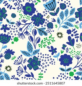 Exotic hand drawn flowers, seamless patterns with floral for fabric, textiles, clothing, wrapping paper, cover, banner, home decor, abstract backgrounds.