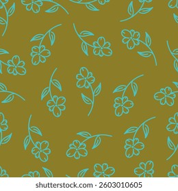 Exotic hand drawn flowers, seamless patterns with floral for fabric, textiles, clothing, wrapping paper, cover, banner, home decor, abstract backgrounds. Vector illustration.