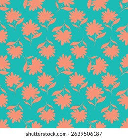 Exotic hand drawn flowers, seamless patterns with floral for fabric, textiles, clothing, wrapping paper, cover, banner, home decor, abstract backgrounds. Vector illustration