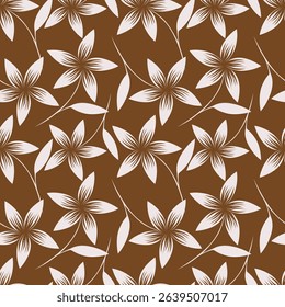 Exotic hand drawn flowers, seamless patterns with floral for fabric, textiles, clothing, wrapping paper, cover, banner, home decor, abstract backgrounds. Vector illustration