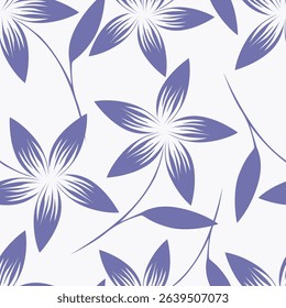 Exotic hand drawn flowers, seamless patterns with floral for fabric, textiles, clothing, wrapping paper, cover, banner, home decor, abstract backgrounds. Vector illustration