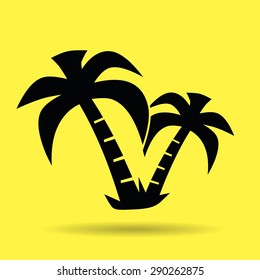 exotic island web icon. vector design