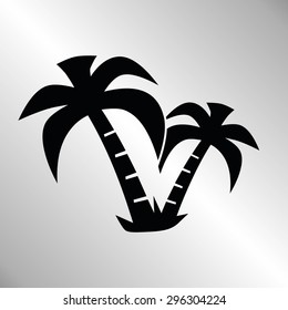 exotic island web icon. vector design