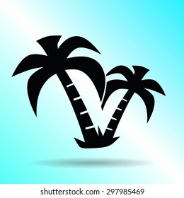 exotic island web icon. vector design