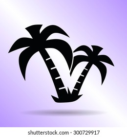 exotic island web icon. vector design