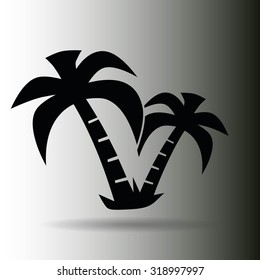 exotic island web icon. vector design