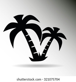exotic island web icon. vector design