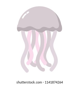 exotic jellyfish marine animal with tentacles
