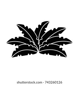 exotic jungle bush icon