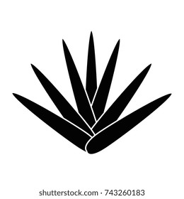 exotic jungle bush icon