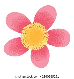 Exotic jungle flower icon cartoon vector. Floral summer. Paradise garden