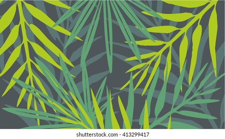 Exotic leaves background