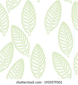 exotic leaves botanical pattern fabric printing paper printing wrapping paper bali style green exotic style art line wallpaper