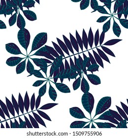 Exotic Leaves. Seamless Texture with Philippine
