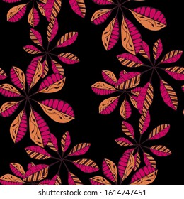 Exotic Leaves. Seamless Texture with Philippine