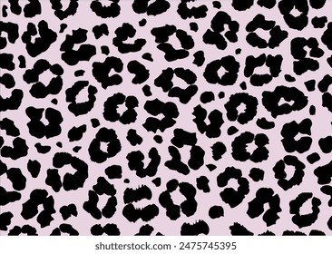 exotic leopard design vector hand drawn seamless repating