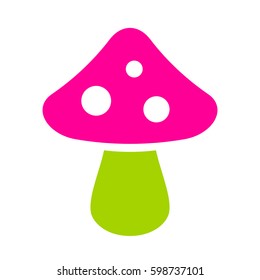 Exotic mushroom icon vector eps illustration on white background