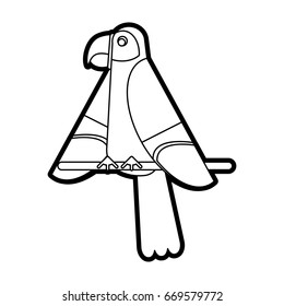 Exotic natural bird