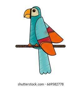 Exotic natural bird
