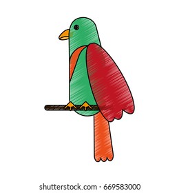 Exotic natural bird