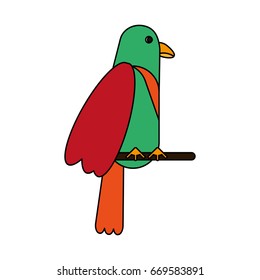 Exotic natural bird