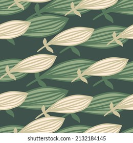 El contorno exótico deja un patrón sin fisuras. Papel de paredes sin fin de hojas de palma natural. El telón de fondo de la jungla hawaiana. Resumen del fondo floral. Estilo Doodle. Diseño para tela, impresión textil, envoltura, cubierta