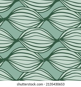 El contorno exótico deja un patrón sin fisuras. Resumen del fondo floral. Papel de paredes sin fin de hojas de palma creativas. El telón de fondo de la jungla hawaiana. Estilo Doodle. Diseño para tela, impresión textil, envoltura, cubierta